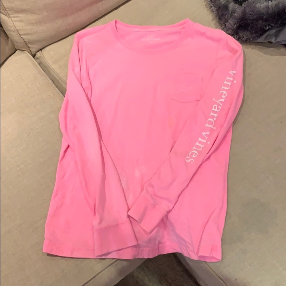 Long sleeve pink shirt